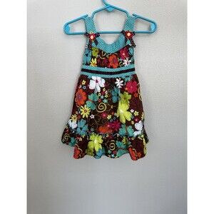 Youngland 2T Girls Summer Dress Flowers Butterflies Polka Dots